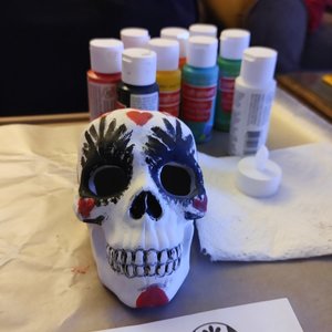 DIY Los Muertos Skulls