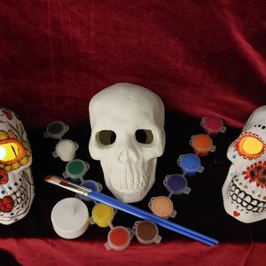 DIY Los Muertos Skulls