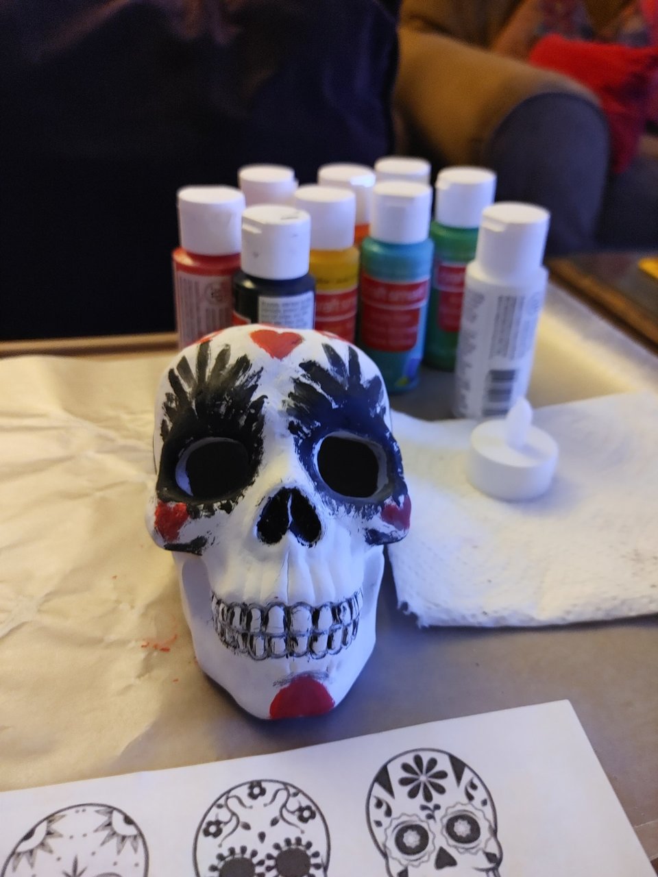 DIY Los Muertos Skulls