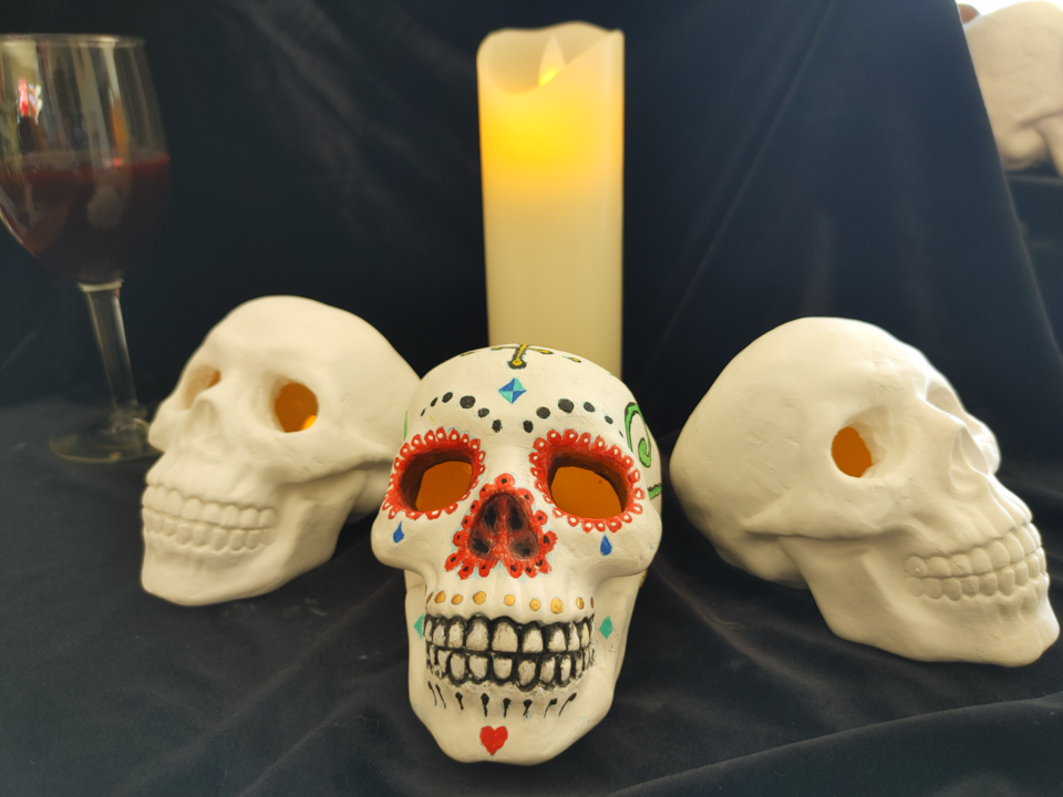 DIY Los Muertos Skulls