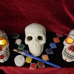 DIY Los Muertos Skulls