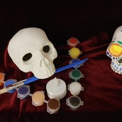 DIY half skull 